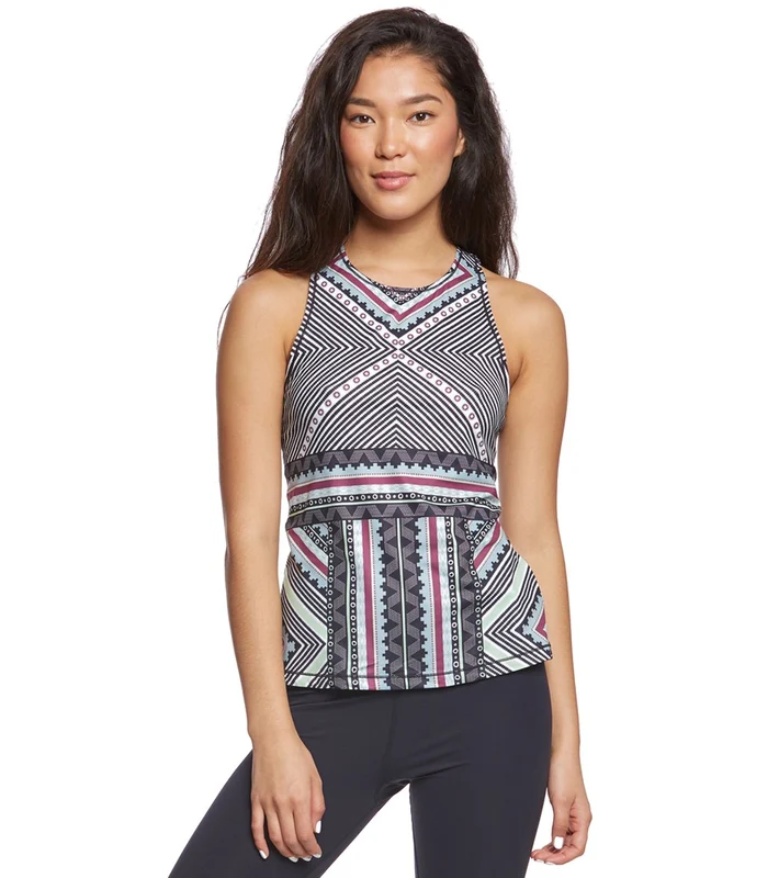 prAna Boost Printed Yoga Tank Top Viola Knitta / XL