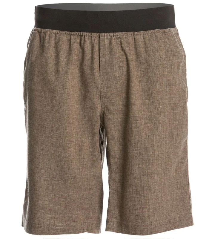 prAna Men's Vaha Shorts Brown Herringbone / M
