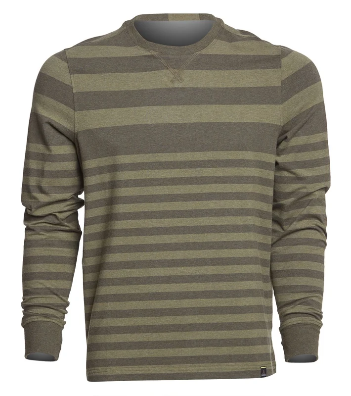 prAna Men's Setu Crew Yoga Pullover Cargo Green / M
