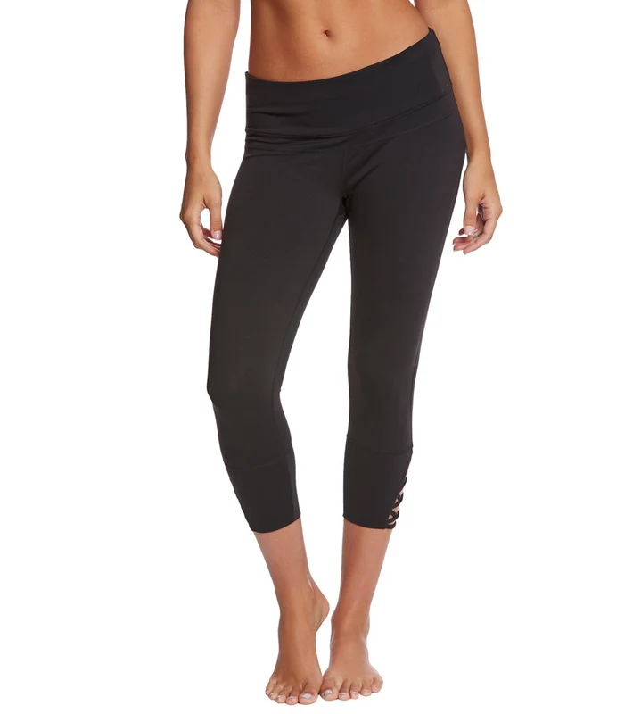 prAna Deco Yoga Capris Black / XL