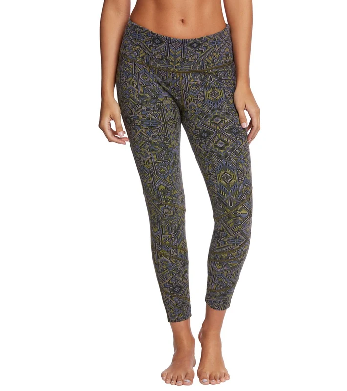 prAna Chetan Hemp Yoga Capris Cargo Green On Point / M