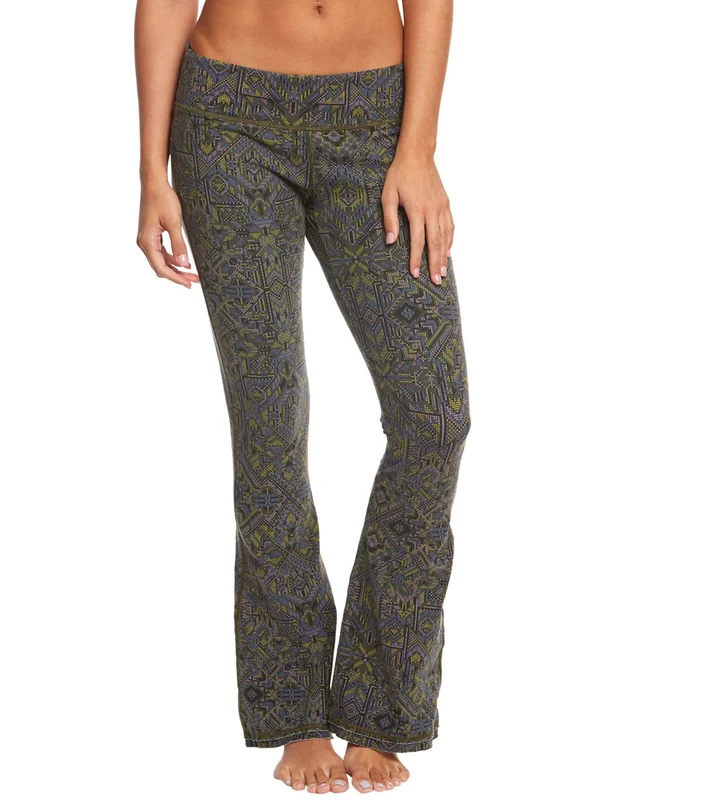 prAna Juniper Flare Yoga Pants Cargo Green On Point / L