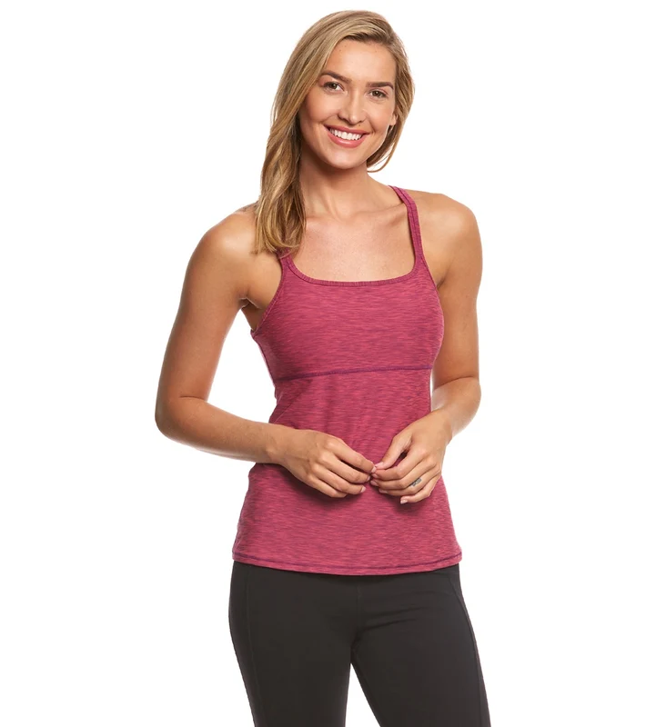 prAna Delicate Yoga Tank Top Cosmo Pink / XL
