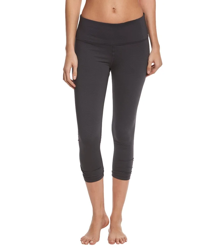 prAna Misty Yoga Capris Black Geo / M