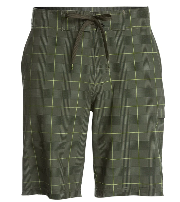prAna Men's Basalt Studio Yoga Shorts Vortex Blue Aftershock / 34