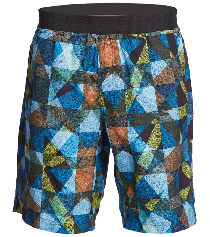 prAna Men's Mojo Yoga Shorts Vortex Blue Dune / S