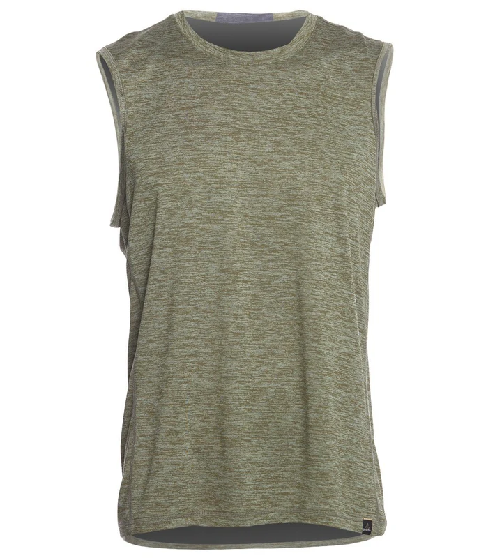 prAna Men's Hardesty Muscle Tee Cargo Green / L