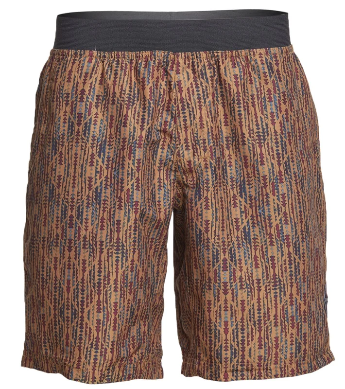 prAna Men's Mojo Yoga Shorts Bronze Arrowhead / S