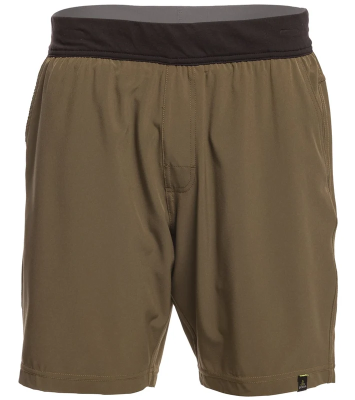 prAna Men's Overhold Yoga Shorts Dusk Blue / XXL