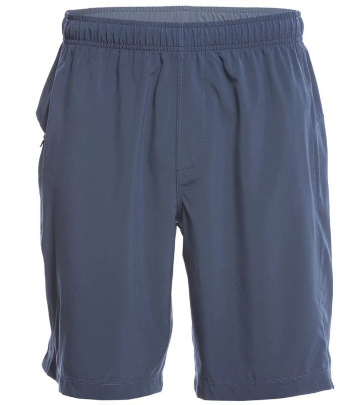 prAna Men's Vargas Yoga Shorts Black Griddle / S