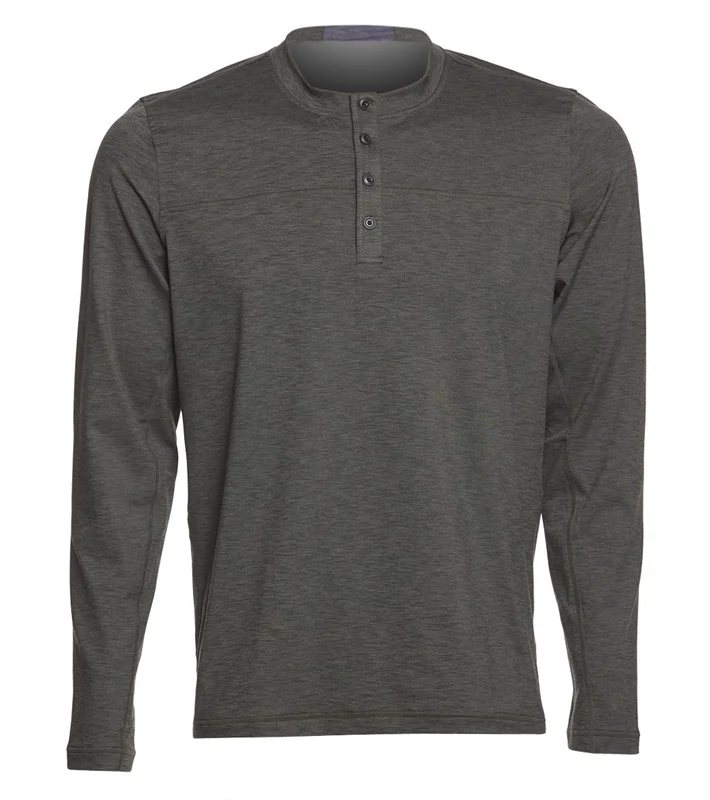 prAna Men's Zylo Henley Cargo Green Heather / XL