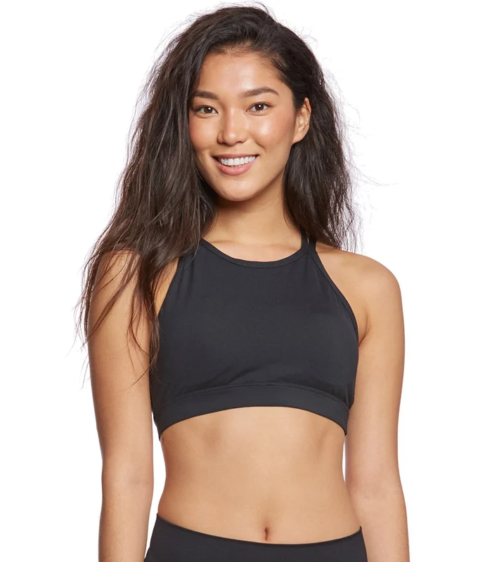 prAna Boost Yoga Crop Top Black / M