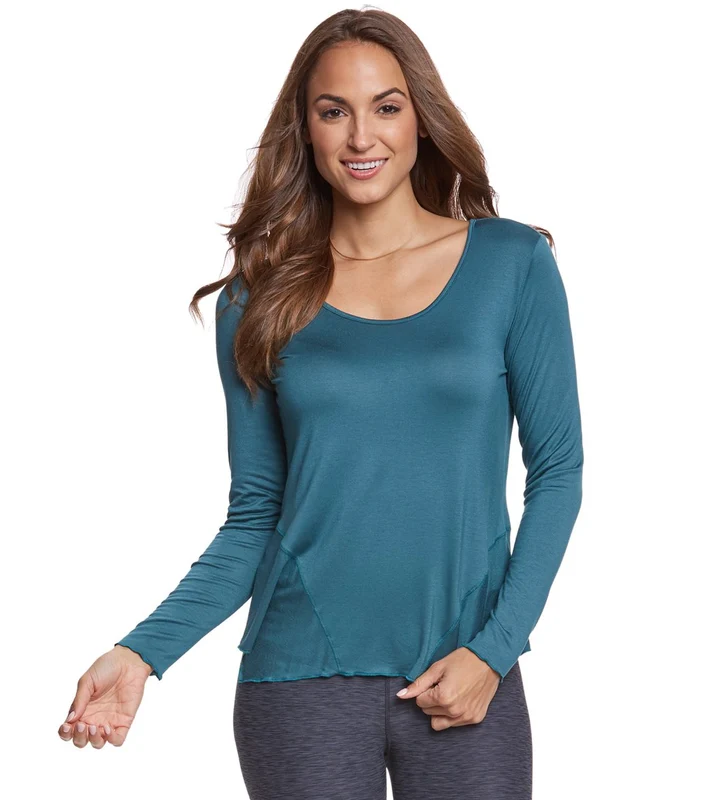 prAna Sasha Yoga Long Sleeve Top Deep Balsam / L