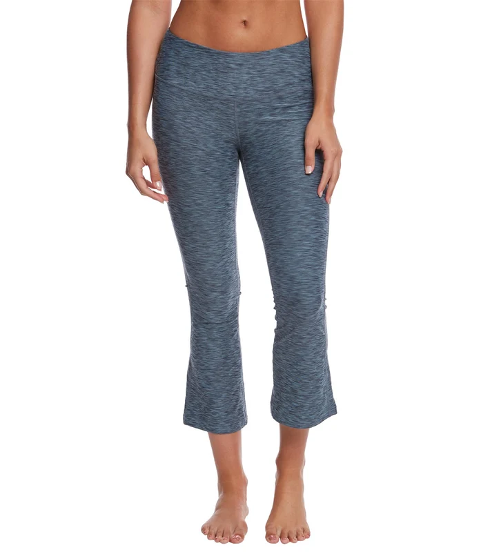 prAna Renue Cropped Yoga Flare Pants Bayou Blue / M