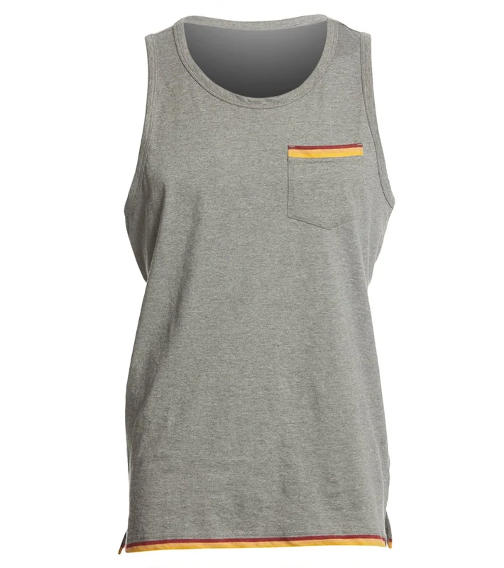 prAna Men's Garrity Yoga Tank Gravel Heather / XL