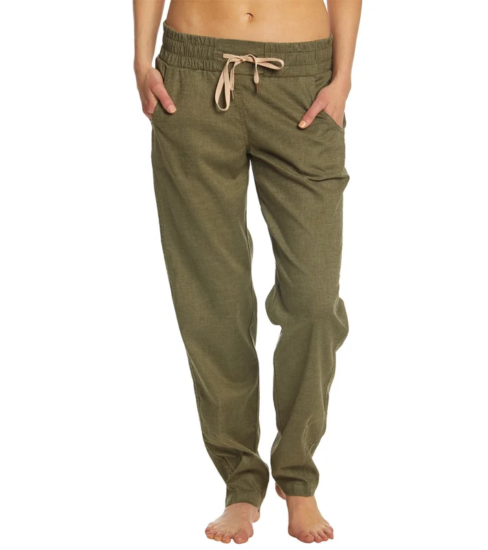 prAna Shala Cropped Joggers Charcoal Green / M