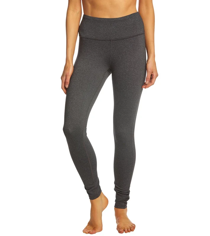 prAna Transform High Waisted Yoga Leggings Charcoal Heather / S