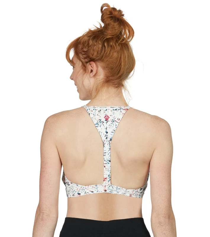 prAna Arctic Air Yoga Sports Bra Bone Alaska / M