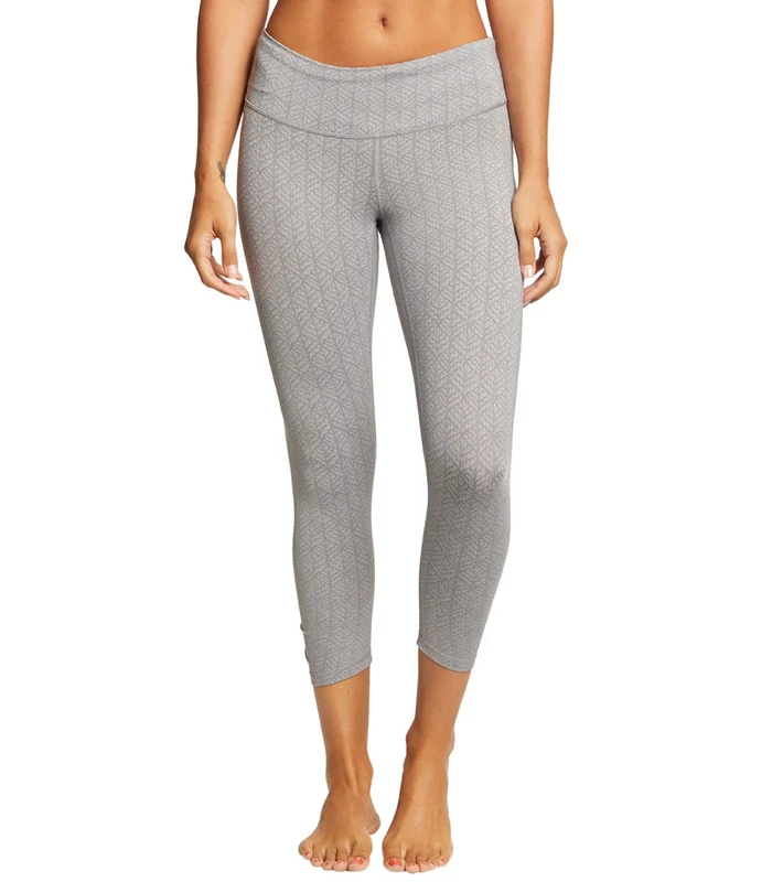 prAna Misty Yoga Capris Silver Bodhi / S