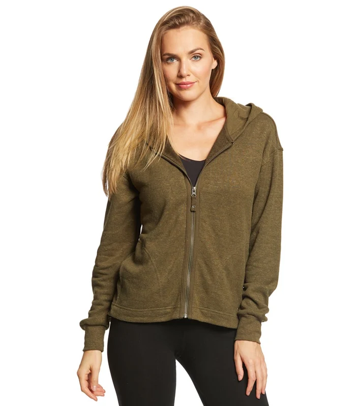 prAna Cozy Up Zip Up Jacket Cargo Green Heather / L