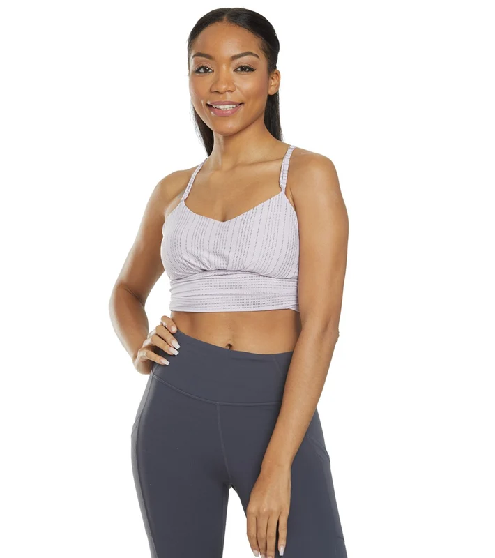 prAna Lici Bralette Bleached Lavender / S