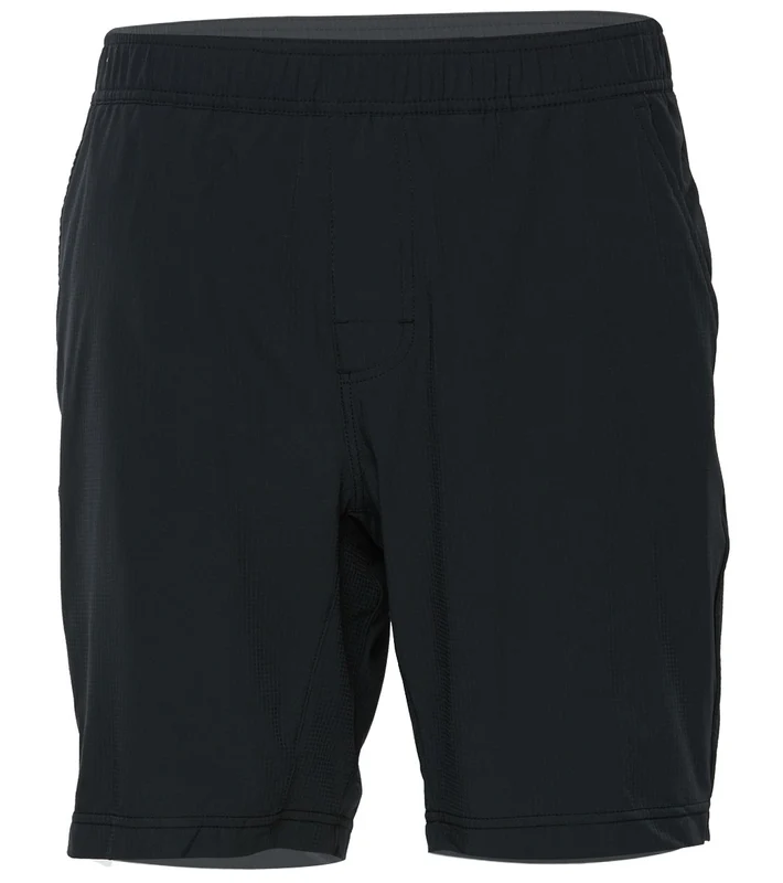 prAna Men's Heiro 8" Inseam Yoga Shorts Black / XL