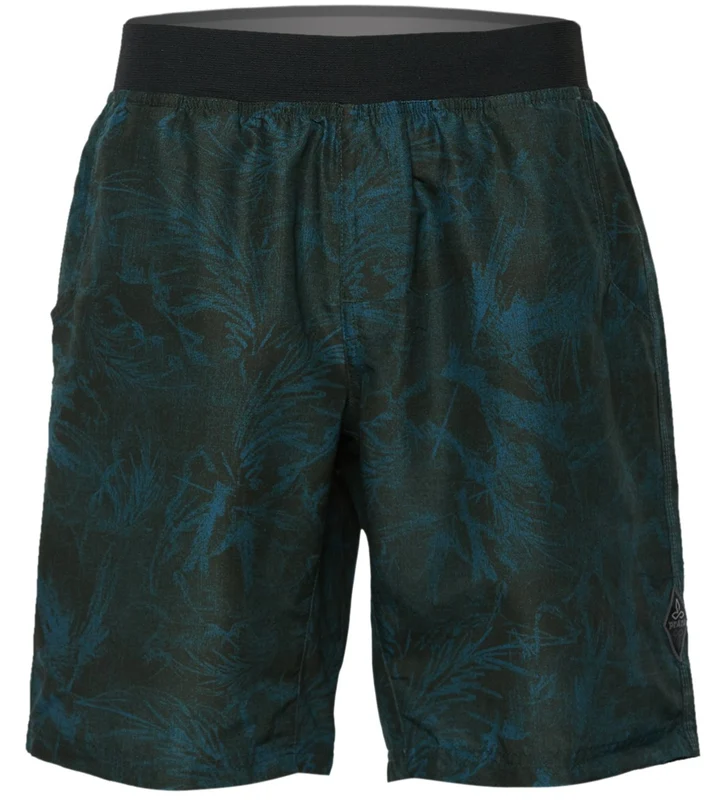 prAna Men's Mojo Yoga Shorts Nori Green Foliage / XL