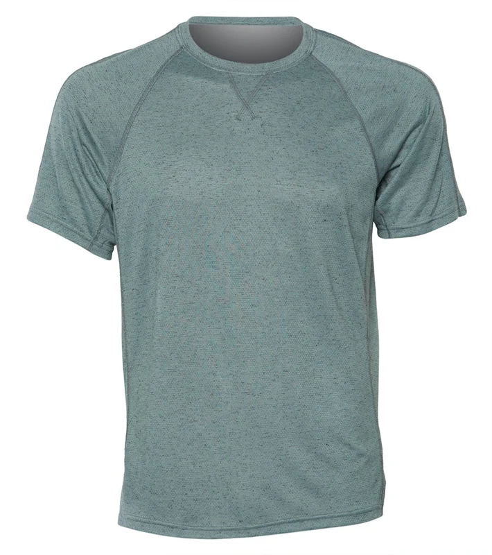 prAna Men's Transverse Short Sleeve Crew Agave / M