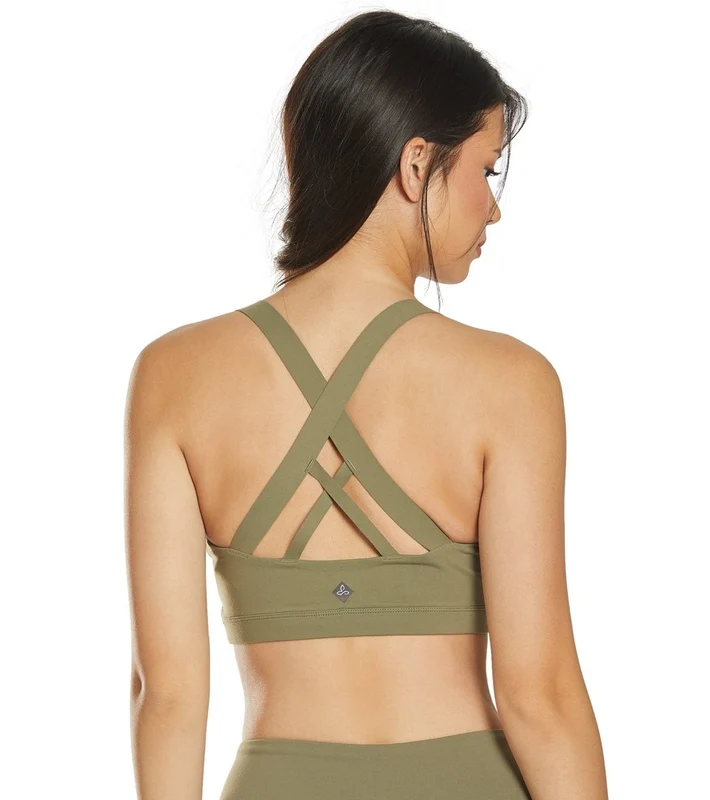 prAna Verana Yoga Sports Bra Rye Green / XL