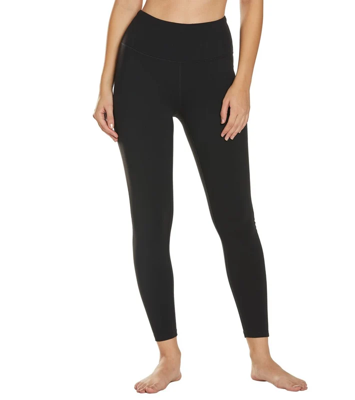 prAna Transform High Waisted 7/8 Yoga Leggings Black / XL