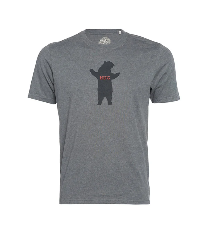prAna Men's Bear Squeeze Journeyman Tee Charcoal Heather / L