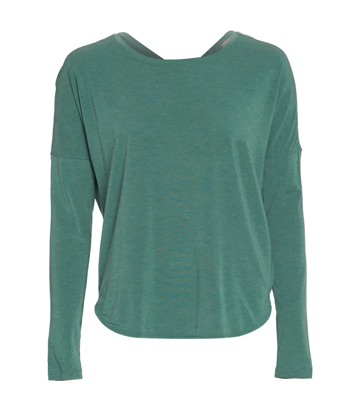 prAna Rogue Long Sleeve Yoga Top Peacock / M