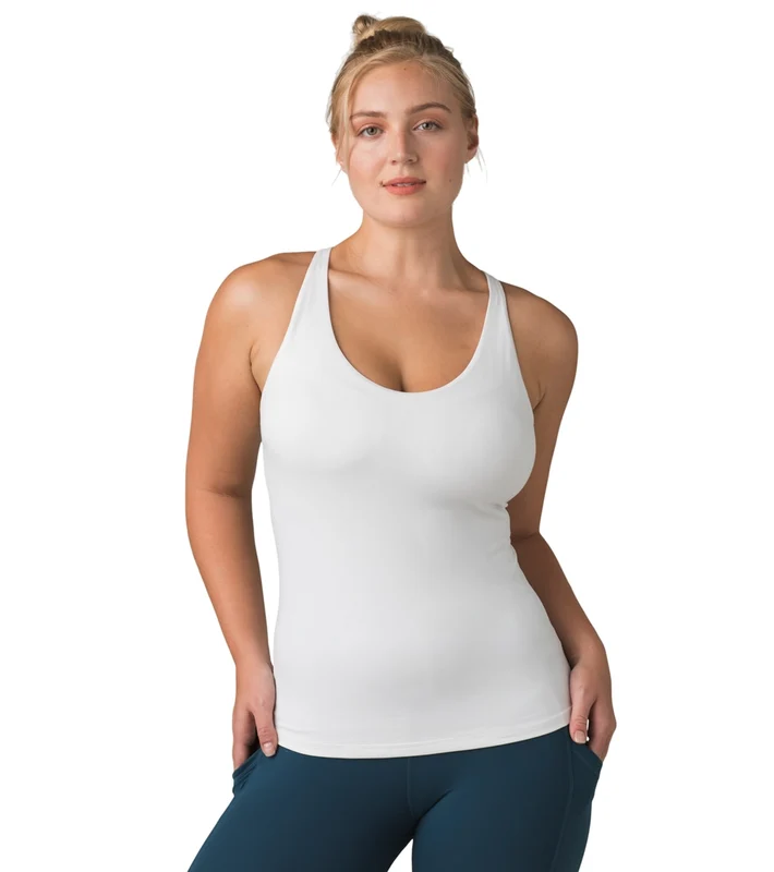 prAna Everyday Support Yoga Top Moon Light / XL