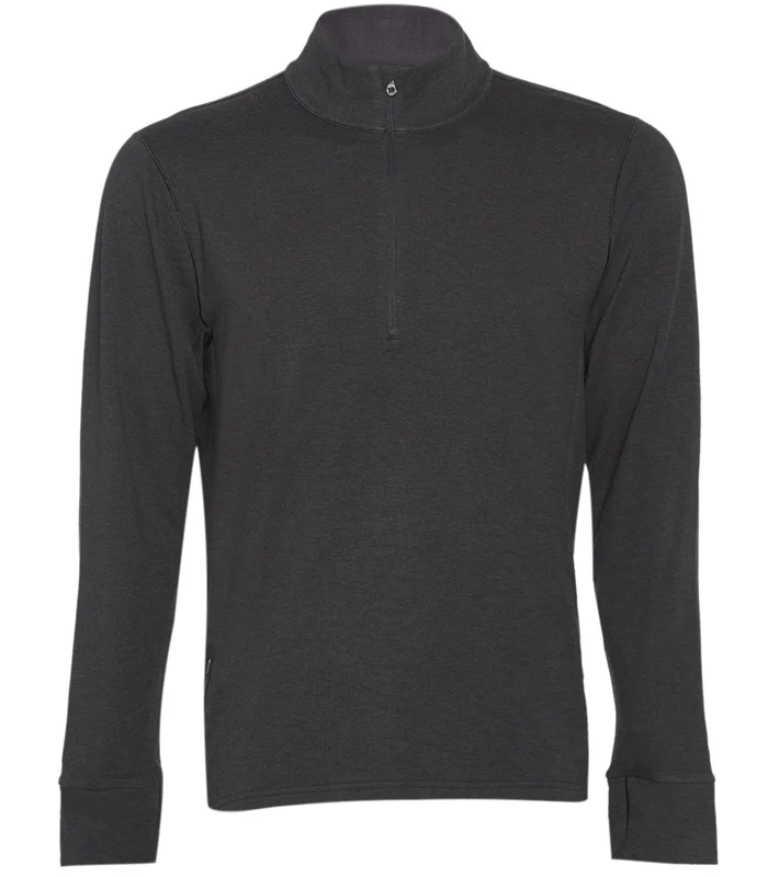 prAna Men's Altitude Tracker 1/4 Zip Jacket Black / L