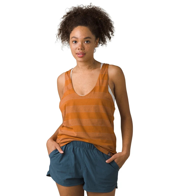 prAna Organic Graphic Tank Copper / XS