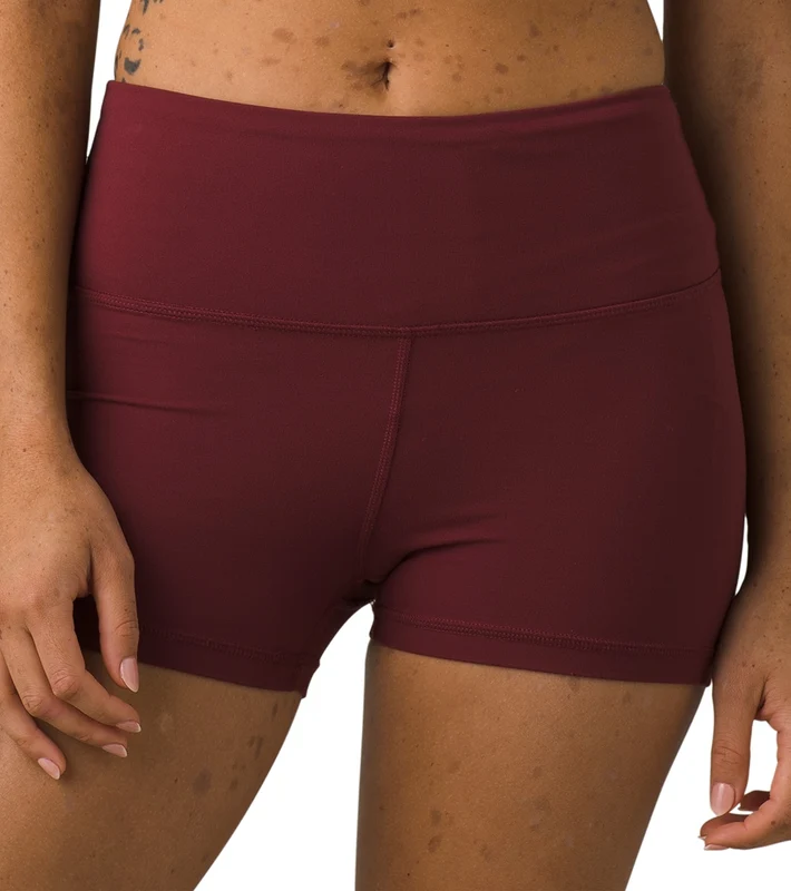 prAna Layna Yoga Shorts Maroon / M