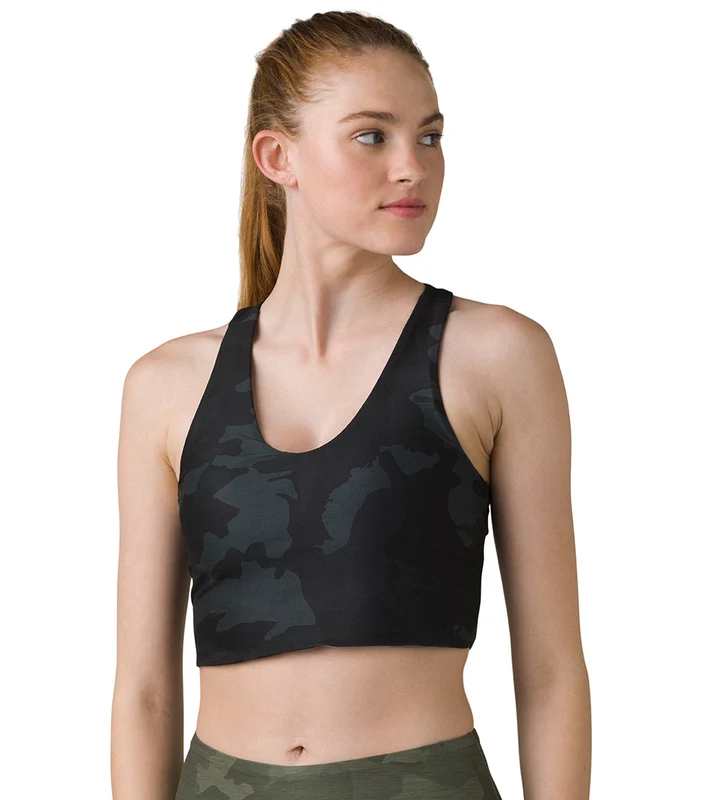 prAna Momento Crop Top Black / M