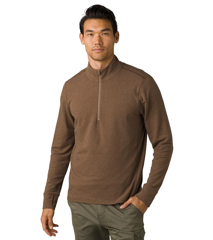 prAna Altitude Tracker 1/4 Zip Camel / L