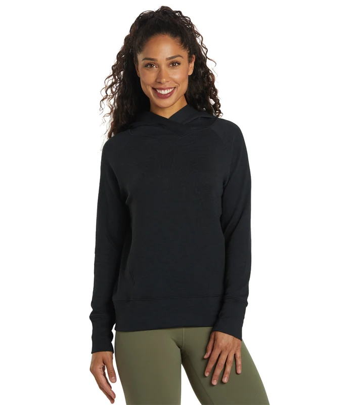 prAna Sunrise Hoodie Solid Black / XS