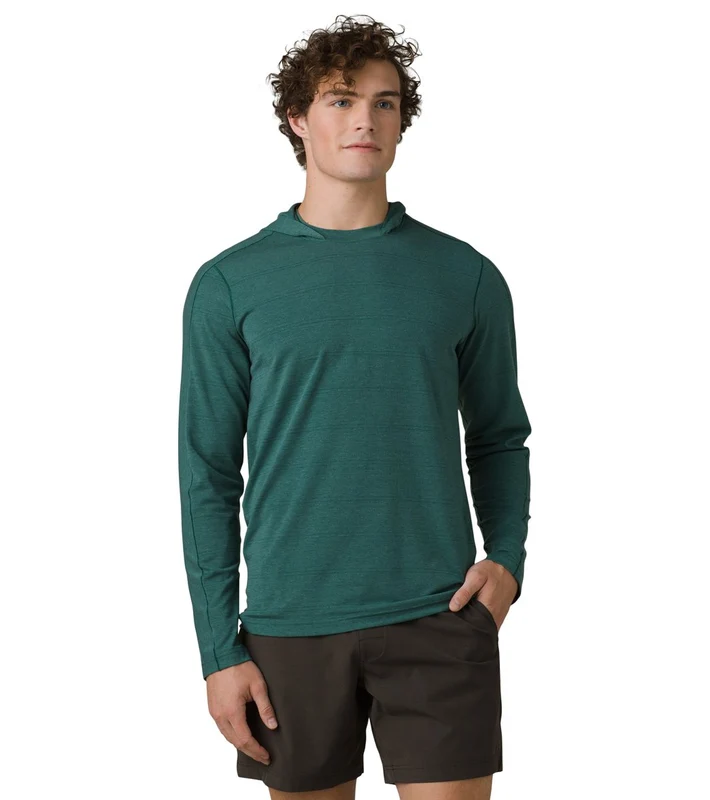 prAna Watchtower Long Sleeve Hoodie Castlerock / S