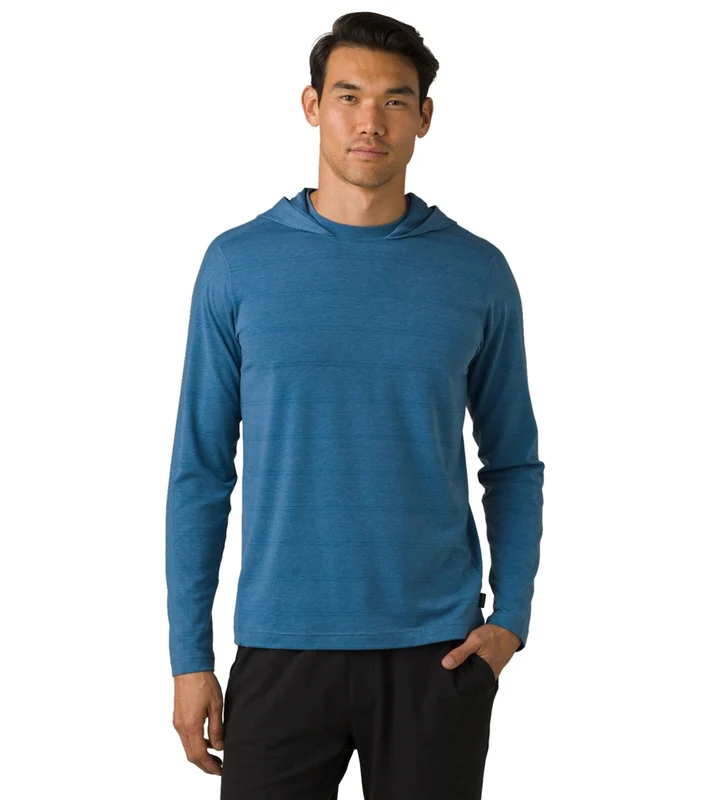 prAna Watchtower Long Sleeve Hoodie Admiral Blue / XS
