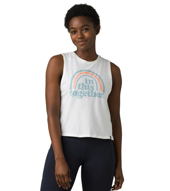 prAna Organic Graphic Sleeveless In This Together / XL
