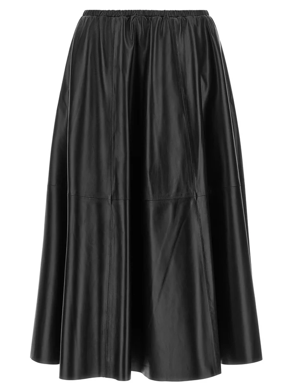 Alberta Ferretti Black Polyester Mini Skirt IT42