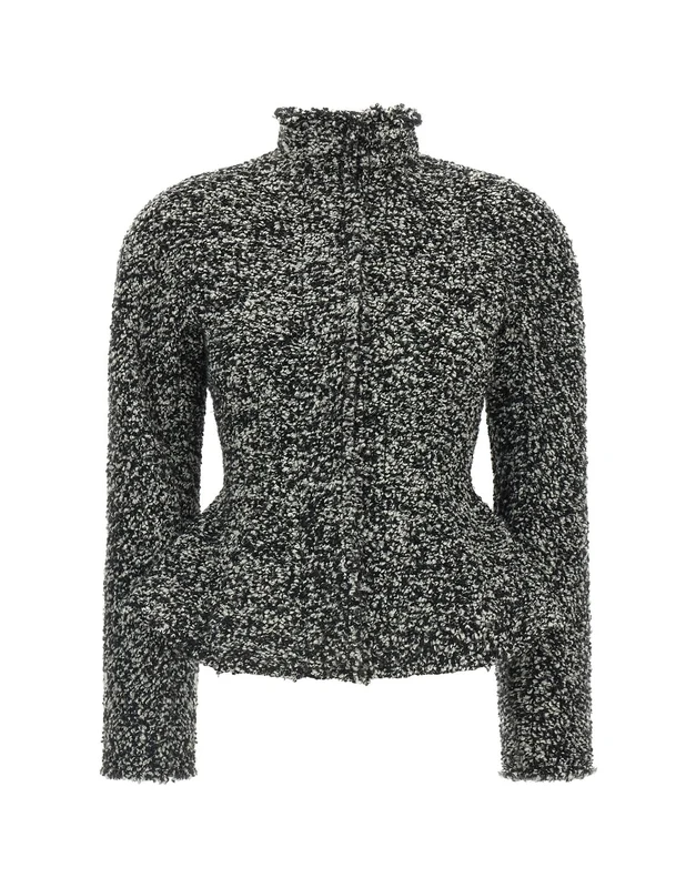 Alberta Ferretti Bouclé Peplum Blazer IT 38