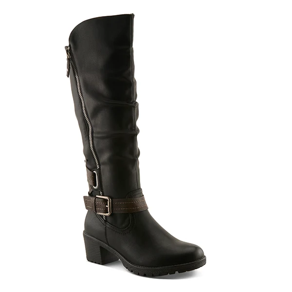 Spring Step Black Gemisola Women's Tall Expandable Calf Boots GEMISOLA-B BLACK / 41 / M