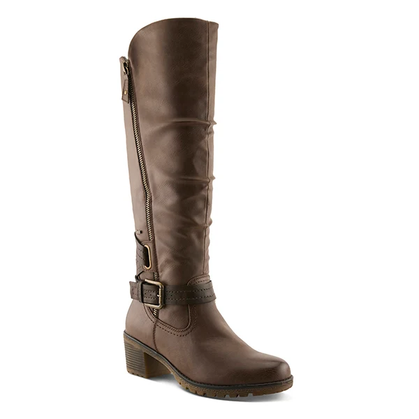 Spring Step Brown Gemisola Women's Tall Expandable Calf Boot's GEMISOLA-BR BROWN / 36 / M