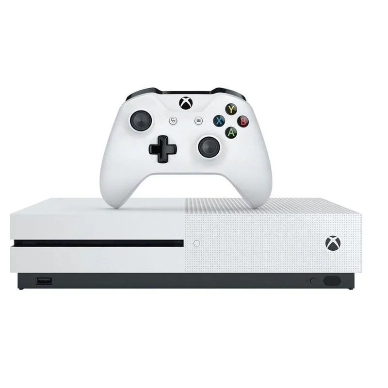 USADO: Console Microsoft Xbox One S 1TB Blu-Ray + Controle sem Fio - Branco - Excelente