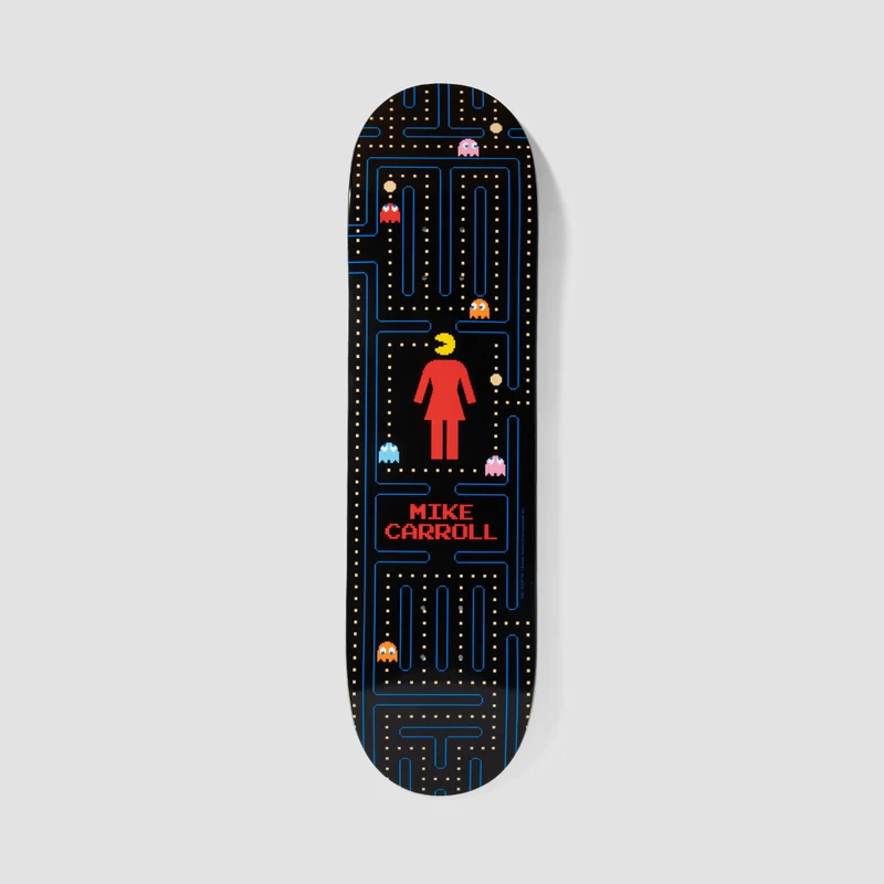 Girl Pac-Man Carroll Carroll Skateboard Deck - 8.5" 8.50 Inches
