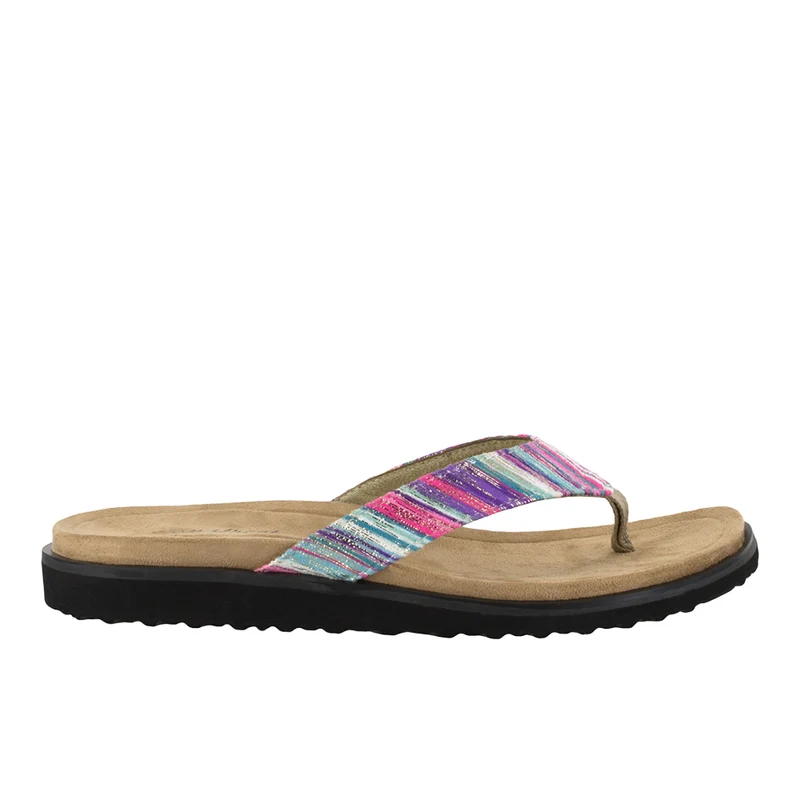 Stevie Striped Flip Flops 7 / Wide