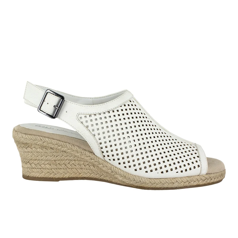Stacy Cut Out Espadrille Slingback Sandals 6.5 / Extra Wide